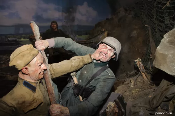 Hand-to-hand combat in the trench