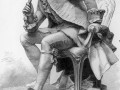 Рисунок статуи Дени Дидро (установленной в Place St Germain-des-Pres, Paris)