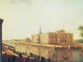 Вид на Михайловский замок с Фонтанки, 1800 год