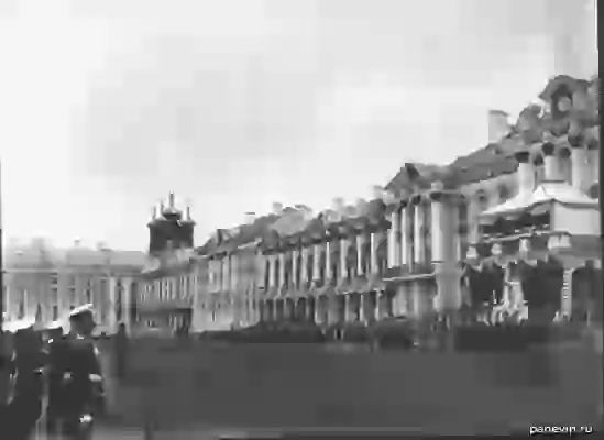 Парад в Царском Селе по случаю 100-летнего юбилея Гвардейского экипажа. Фото К. К. Буллы. 1910