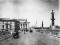 Дворцовый мост, фотография конца XIX века. Т.е. вплоть до XX века в Петербурге оставались деревянные тротуары и проезжие части