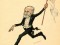Карикатура на Мариуса Петипа братьев Николая и Сергея Легат из знаменитой книги «Русский балет в карикатурах»