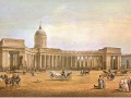 Вид Казанского собора, 1847, акварель Садовникова