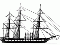 Винтовой фрегат «Архимед», рисунок.
