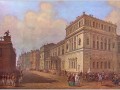 Новый Эрмитаж  и Миллионновая улица (Миллионная), В. С. Садовников, акварель, 1851