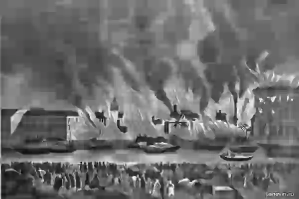 Пожар Апраксинского рынка в 1862 году
