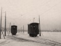 Трамвайная конка на льду Невы, снимок 1900-хх годов