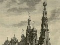 Рисунок будущего храма, выполненный архимандритом Игнатием, до доработки проекта архитектором Альфредом Парландом, 1883