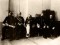 Д. И. Менделеев (в центре) и сотрудники Главной палаты мер и весов перед церемонией замуровывания русских прототипов — аршина и фунта — в стене здания Правительствующего Сената (19 февраля 1901). Фото и