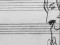Рисунок Дмитрия Шостаковича на полях партитуры оперы «Нос»