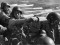 Бойцы балтфлота во время высадки на берег. Балтика, 1943 г