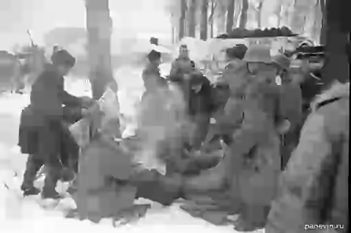 Танкисты на отдыхе. Красное Село, 20 января 1944 года