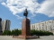 Памятник Петру I на площади у гостиницы «Прибалтийская»