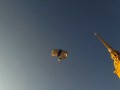 Прыжок парашютиста со шпиля собора Петра и Павла