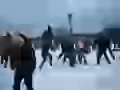 Полиция разогнала играющих в снежки