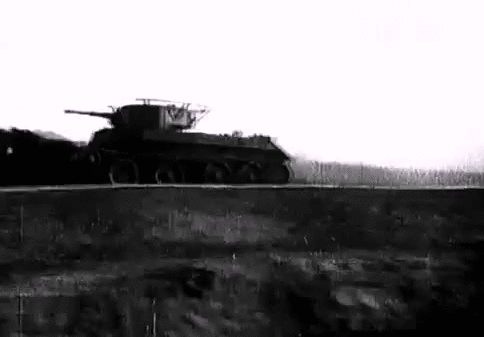 Прыжок танка БТ-7