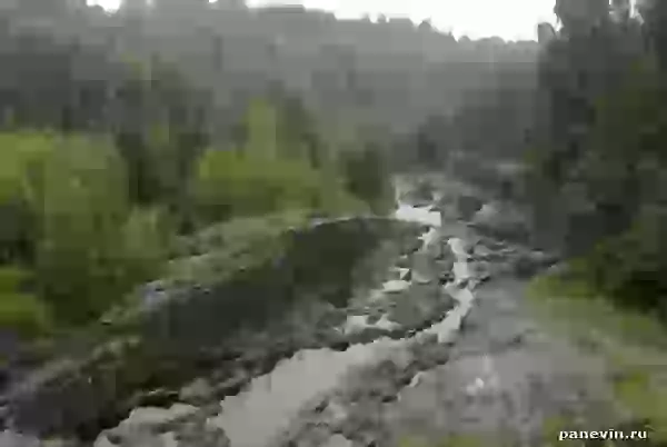 Река сквозь скалы фото - Карелия