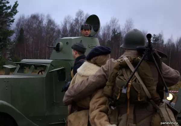 Armored Car, Tanker and Infantry