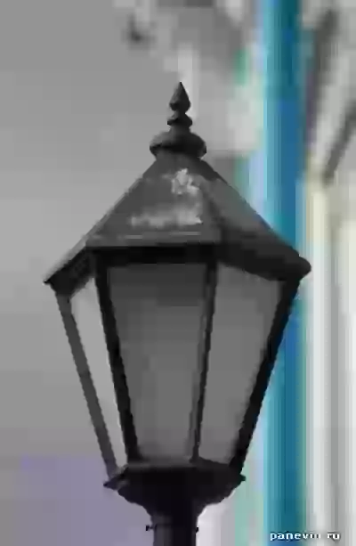 Lantern near Smolny cathedral photo - Details