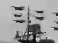 Fighters over the ships