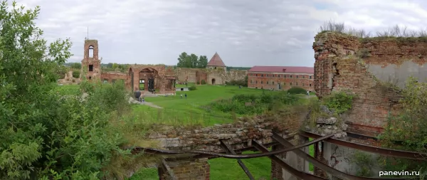 Panorama of the fortress Oreshek photo - Shlisselburg