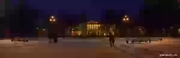 Панорама площади Искусств фото - Ночной город, СПб