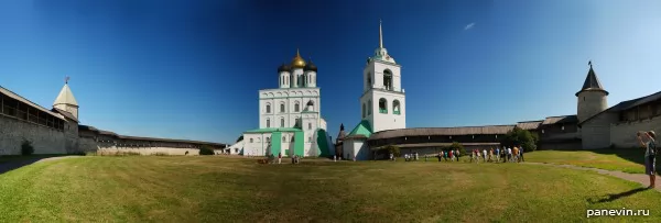 Panorama of Pskov Kremlin (Krom)