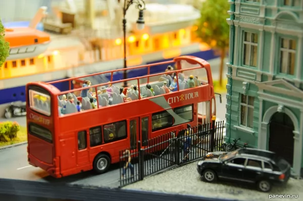 Tourist`s doubledecker bus