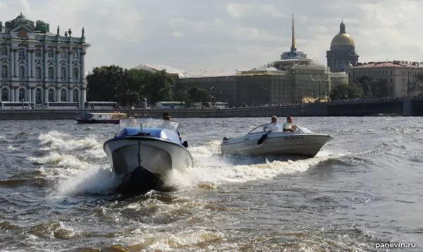 Boats on the Neva