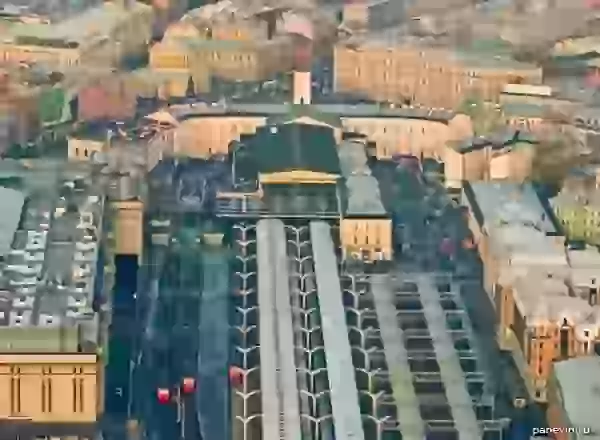 Московский вокзал и площадь Восстания фото - Виды сверху