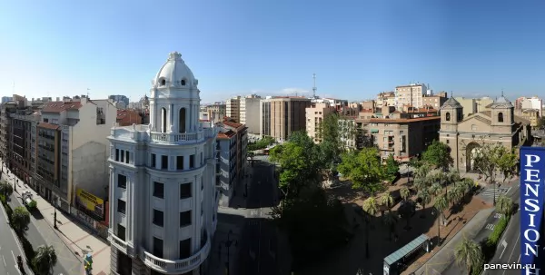 Plaza of affairs of Portillo, a photo — Zaragoza