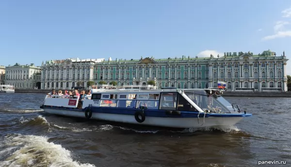 Pleasure boats on the Neva