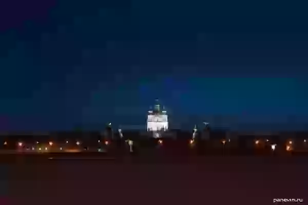 Smolny cathedral photo - Night city