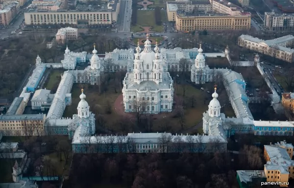 Smolny Cathedral from above
