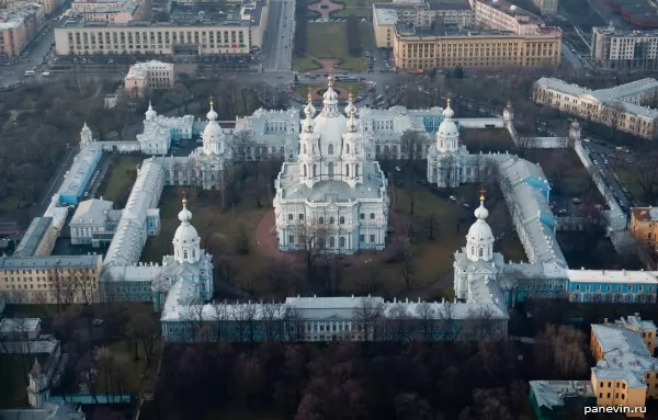 Smolnyj cathedral from above