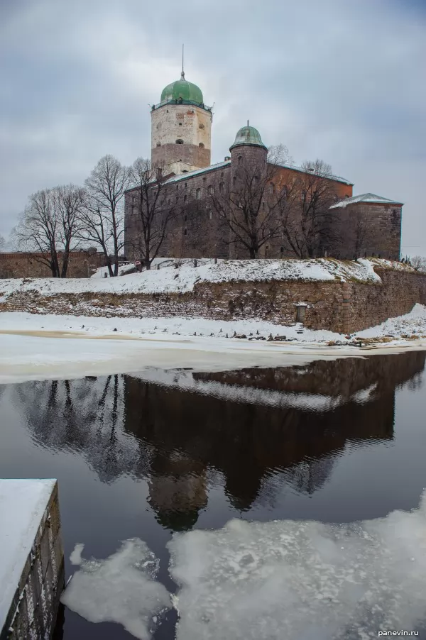 View to the castle in Vyborg