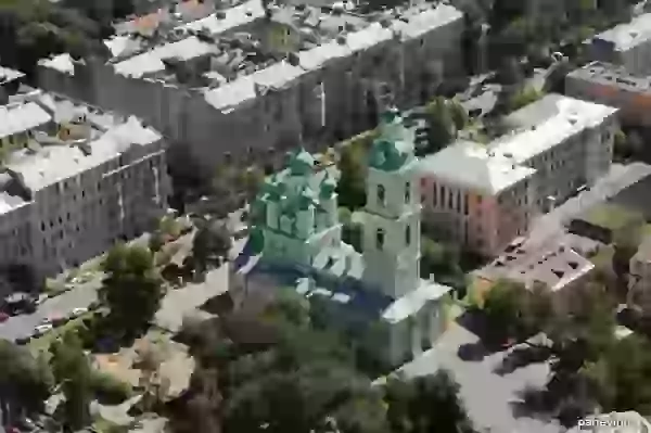 Благовещенская церковь на Ваське фото - Виды сверху