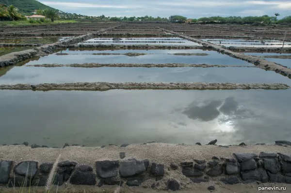 Extraction of salt, photo — Mauritius