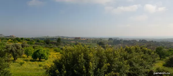 Панорама Долины Храмов — Агридженто