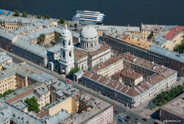 Ekaterina's church on the Cadet line