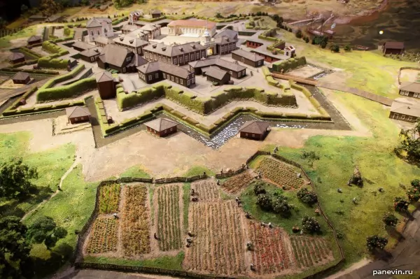 Petershtadt fortress photo - Model of Petersburg of the XVIII century