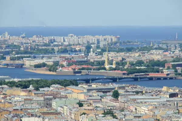Крепость Санкт-Петербург и Троицкий мост