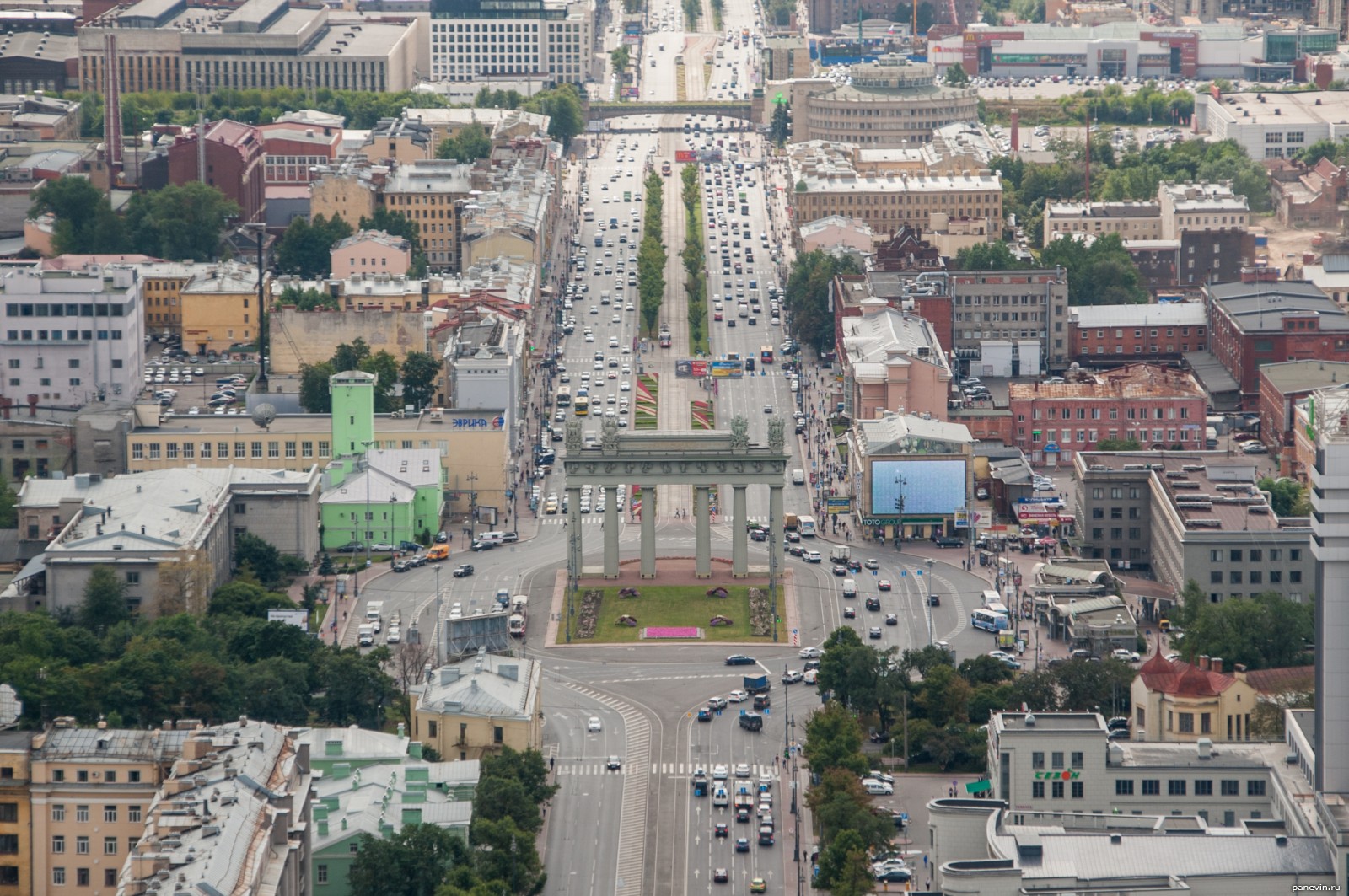 Московские ворота фото - Виды сверху - Фотографии и путешествия .