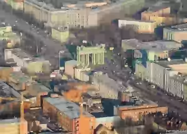 Московские ворота с вертолёта фото - Виды сверху
