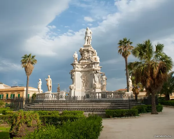 the Monument to Phillip V, Palermo