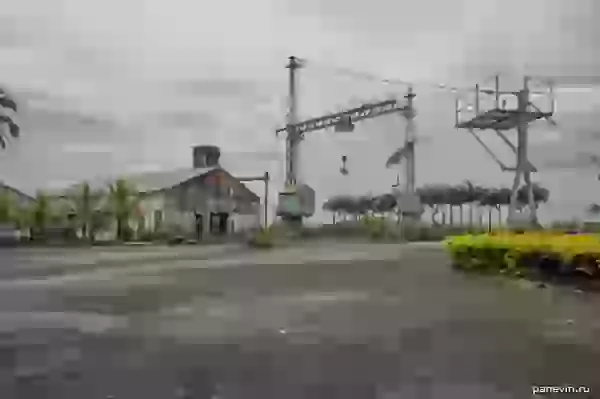 Factory of sugar cane processing photo - Mauritius
