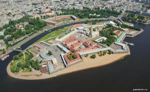 Rabbit Island, St. Petersburg Fortress photo - Views from above