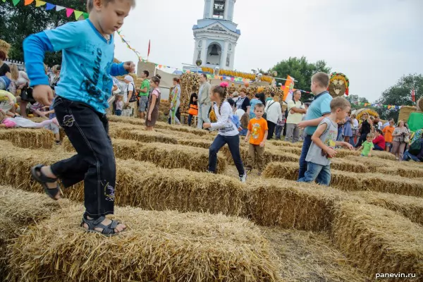 Hay labyrinth