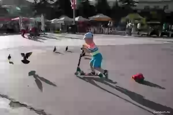 Boy on a skateboard photo - Crimea