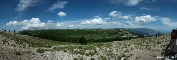 Panorama from top Ai-Petri a photo — the Nature of Crimea